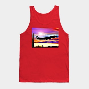 Airplane Landing at Washington Tank Top